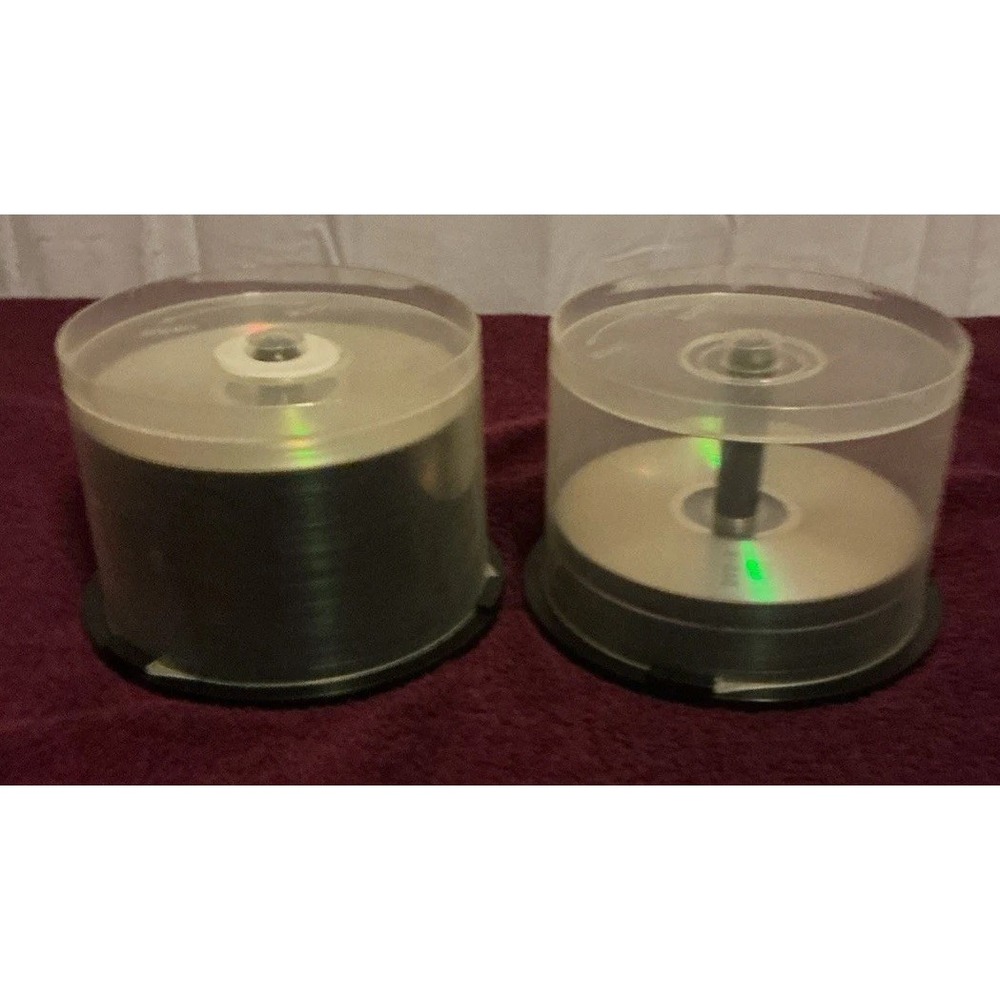 2‎ Paackages Of  Verbatim DVD+R 4.7GB 16x 120 Min Discs Open Box Read Desc